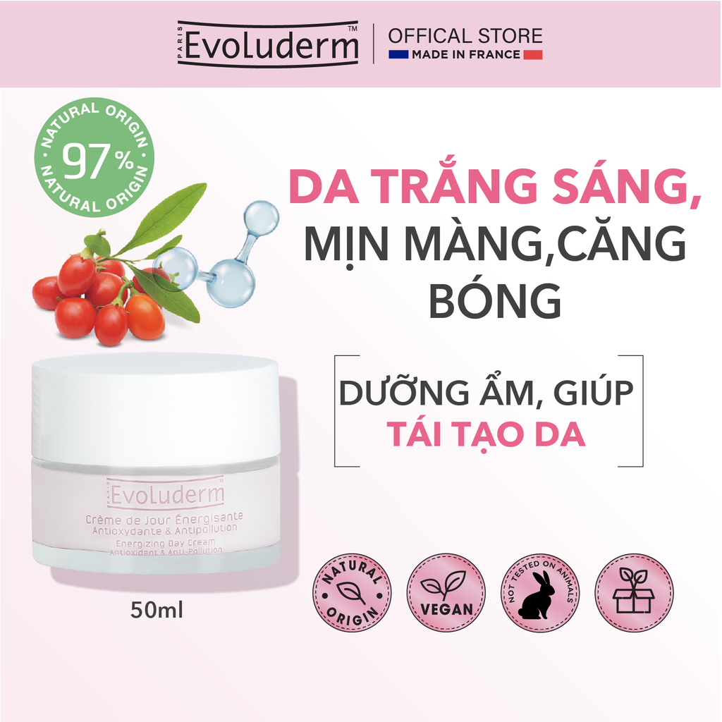 Kem dưỡng da ban ngày làm sáng mịn da Evoluderm 50ml 