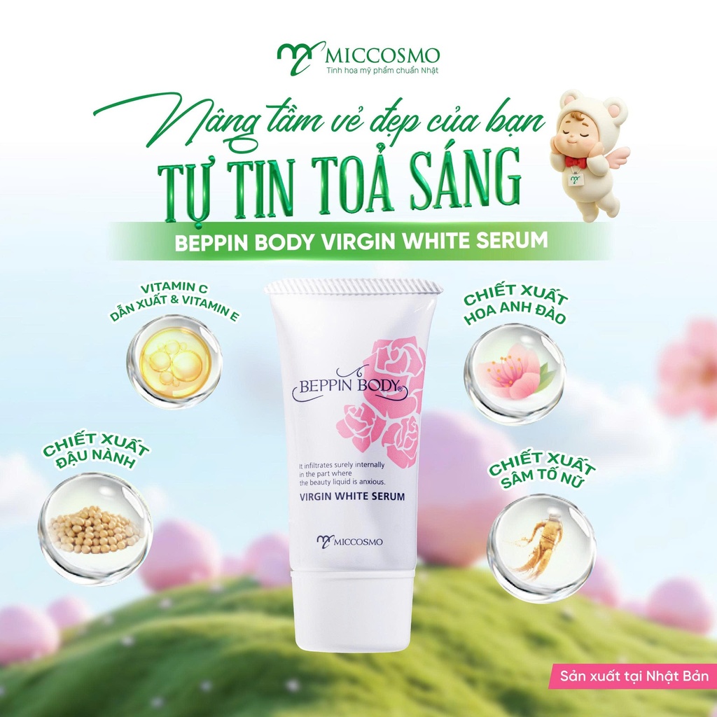 Serum trị thâm vùng kín Miccosmo Beppin Body Virgin White Serum