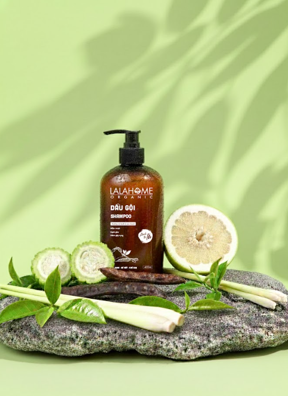 Dầu gội LALAHOME ORGANIC hương bưởi sả chanh