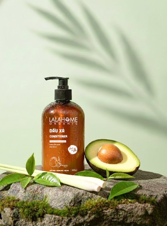 Dầu xả LALAHOME ORGANIC hương bưởi sả chanh