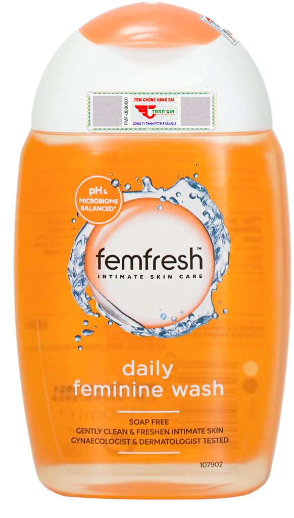 Dung dịch vệ sinh phụ nữ Femfresh daily (màu cam)