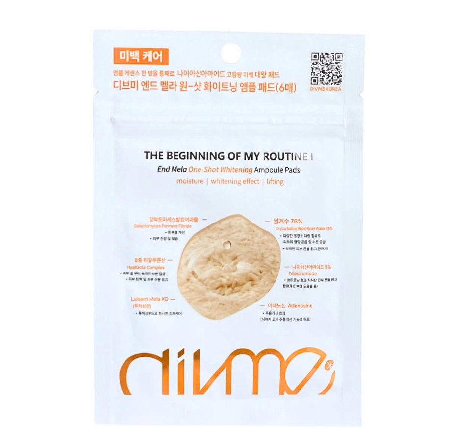 Tinh Chất Dưỡng Divme Giúp Trắng Sáng Da, Làm Đều Màu Da Và Dưỡng Ẩm Cho Da 25ml (6 miếng)