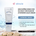 Kem Dưỡng Làm Dịu, Không Gây Kích Ứng, Nhờn Dính Cho Da Nhạy Cảm Elravie Atoferon Cica Cream 