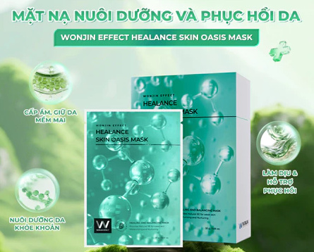 Mặt Nạ Giúp Chữa Lành Và Phục Hồi Da WonJin Effect Healance Oasis Mask (30g x 5ea)
