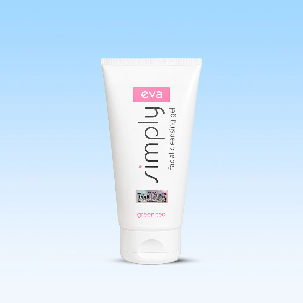 Eva Simply Facial Cleansing Gel 150ml - Gel rửa mặt chiết xuất Trà xanh