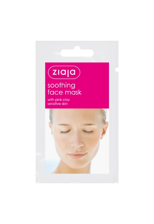 Ziaja Soothing Face Mask with Pink Clay Sensitive Skin 7ml - Mặt nạ Bùn Hồng Dịu nhẹ