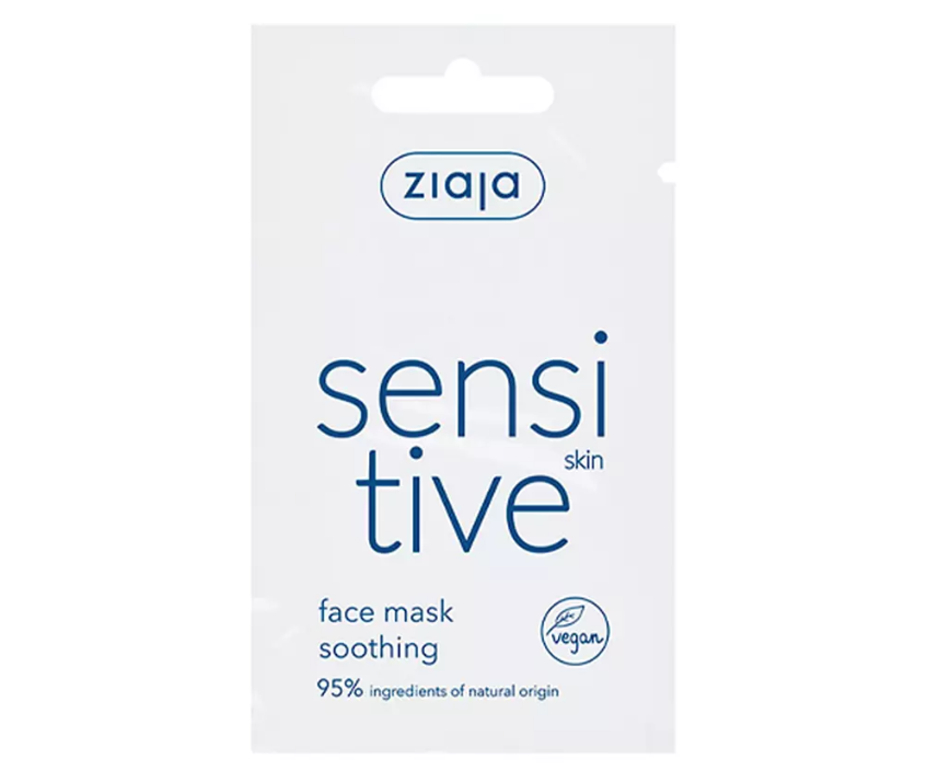 Ziaja Sensitive Skin Face Mask Soothing 7ml - Mặt nạ gel làm dịu, lành nhanh tổn thương