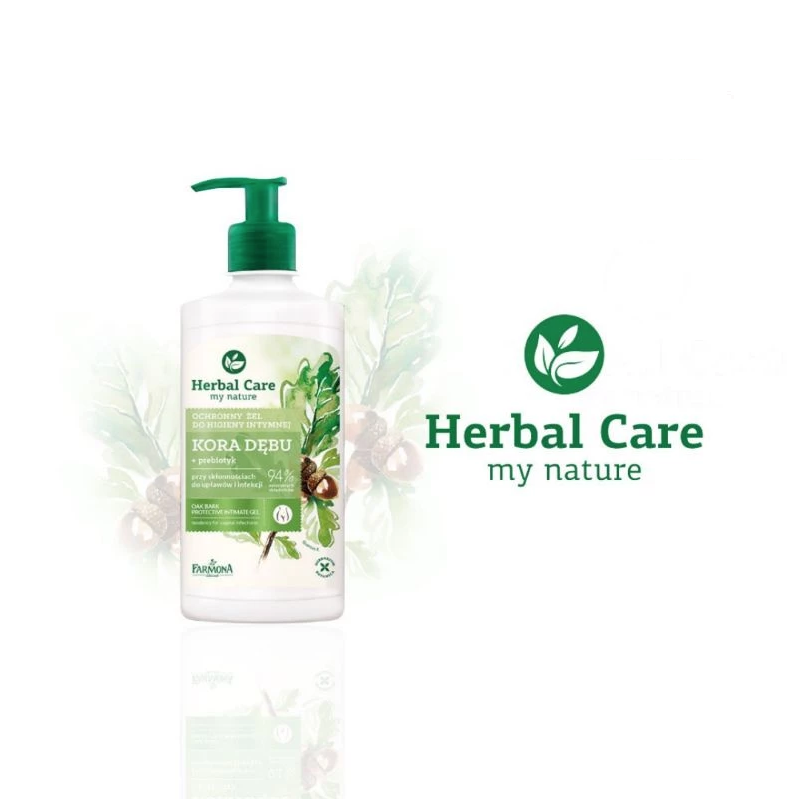Farmona Herbal Care Oak Bark Protective Intimate Gel 330ml - Dung dịch vệ sinh Bảo vệ Vỏ Sồi