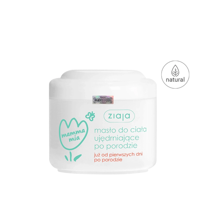Ziaja Mamma Mia Maslo do Ciala Ujedrniajace po Porodzie 200ml - Bơ Dưỡng Thể Làm Co & Săn Chắc Da Sau Sinh