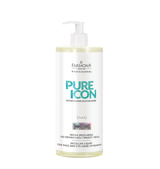 Farmona Professional Pure Icon Micellar Liquid 500ml - Nước Micellar tẩy trang rửa mặt dịu nhẹ Pure Icon