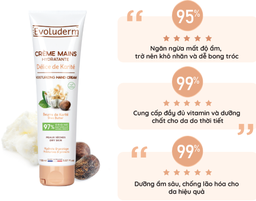 Kem dưỡng da tay thiên nhiên thuần chay Evoluderm tinh chất bơ hạt mỡ 150ml (3021)